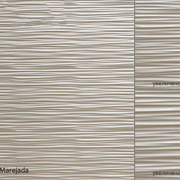 Декоративные рельефные 3d панели из МДФ серии 0012 Marejada